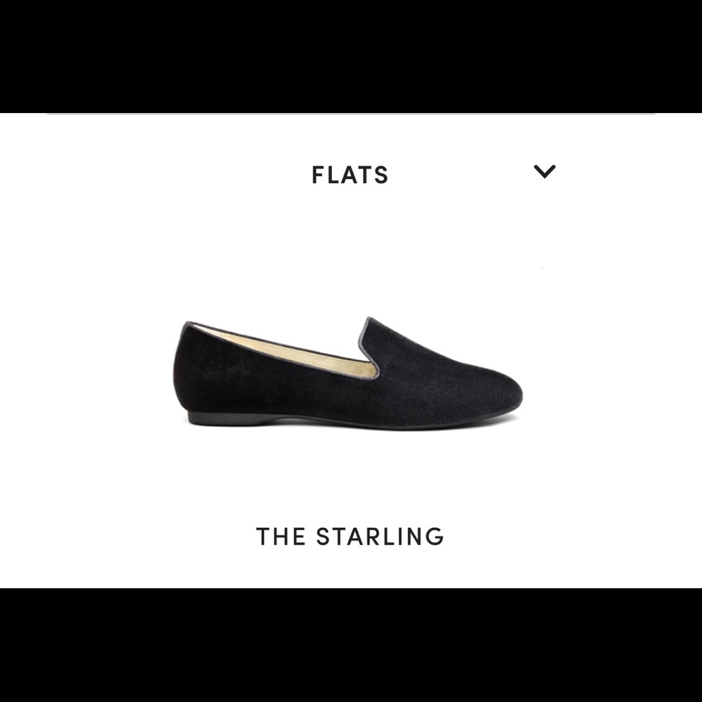 Birdies “The Starling” black leather flats